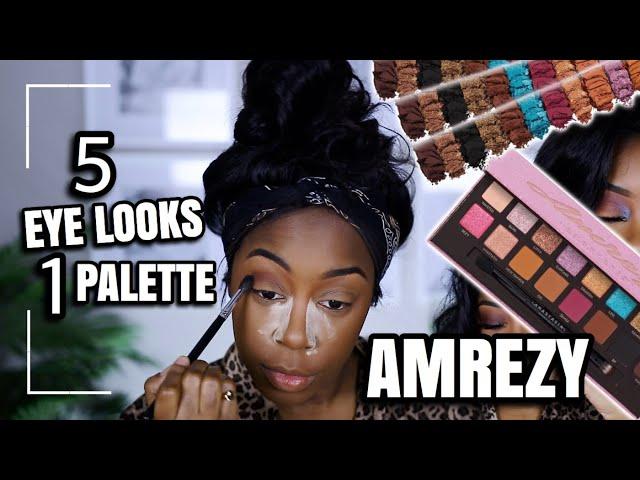 5 EASY LOOKS USING ABH AMREZY EYESHADOW PALETTE | BEGINNER FRIENDLY! | Andrea Renee