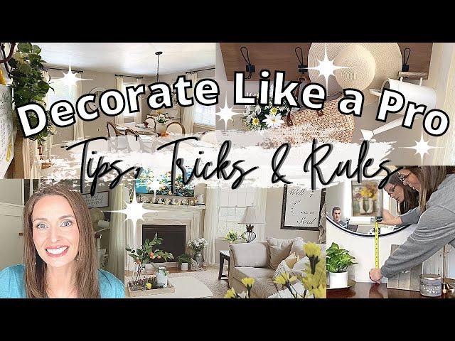 HOME DECOR STYLING TIPS & TRICKS | DESIGN RULES YOU NEED TO KNOW | Decorate like a Pro