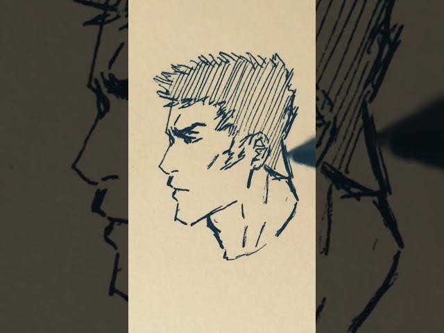 Drawing Of A Side View Face Sketch