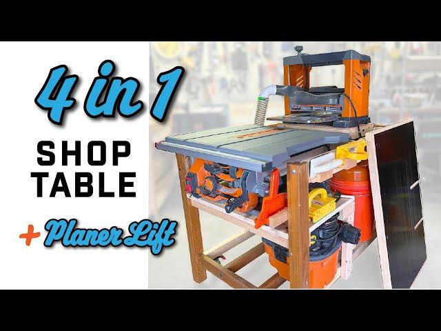 This Changed My Small Shop: Planer + Outfeed Table + Dust Collector + Table Saw