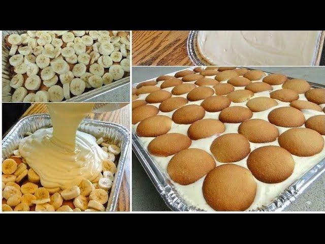 My Famous Easy LOADED Banana Cookie Pudding CAKE | Cooking w/ Ashley | Highly Requested