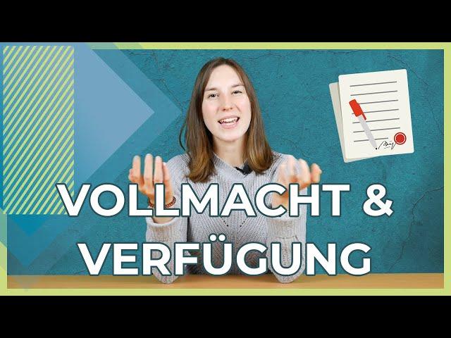 Vollmacht und Patientenverfügung in 2021 | Kurz erklärt | Unterschiede und Kosten