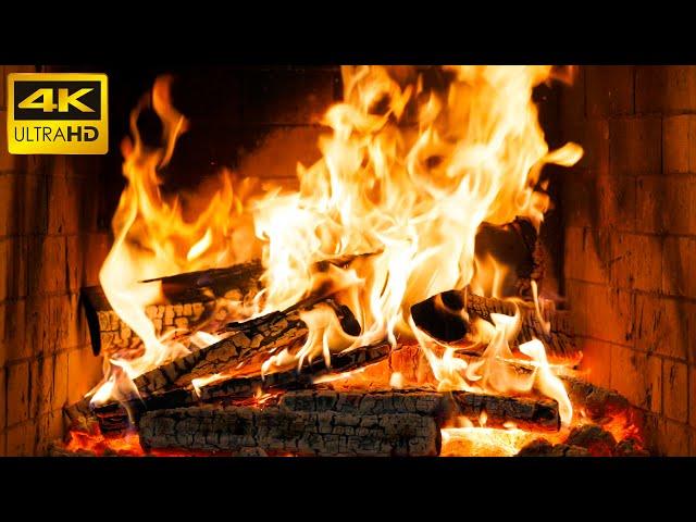  The Best Burning Fireplace Ambiance with Gentle Fire Sounds for a Relaxing Christmas Night