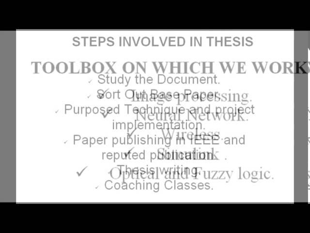 professional thesis writers| M.tech Thesis Assistance - Chandigarh