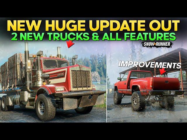 New Update Out 2 new Trucks and All Features in SnowRunner Everything You Need to Know