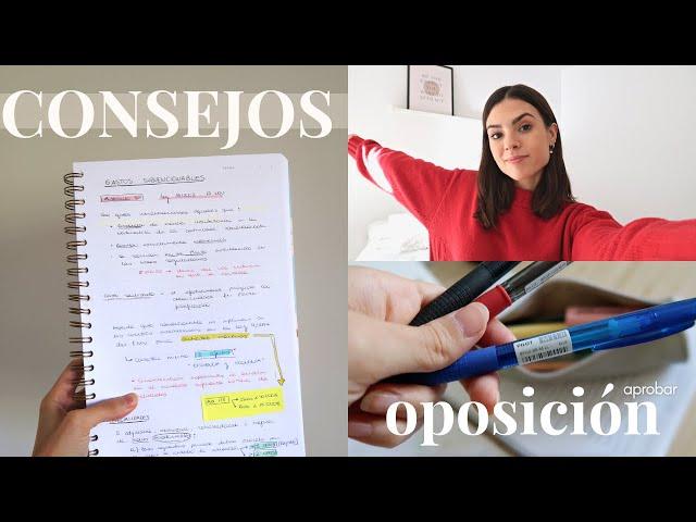 10 consejos para estudiar oposiciones y APROBAR  | Así he sacado plaza de A1, A2 y C1