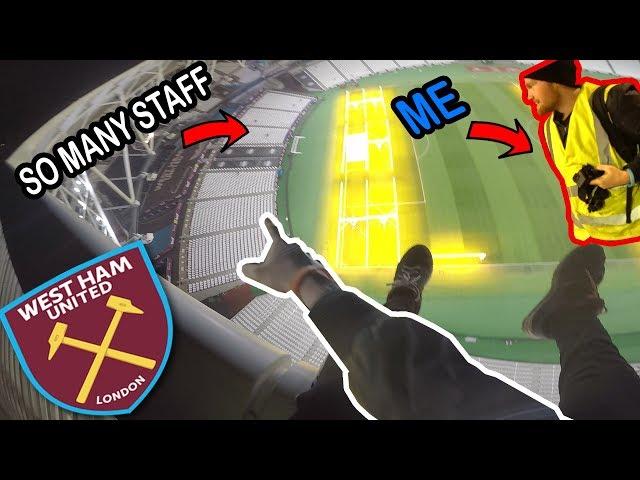 SNEAKING INTO WEST HAM STADIUM... *Almost caught*