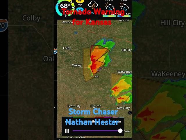 #5-18-25 #Tornado Warning for #Kansas by Storm Chaser Nathan Hester #news #weather