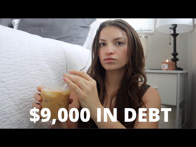 $9,000 IN DEBT:  paying off credit cards, debt going back UP l mid year debt update