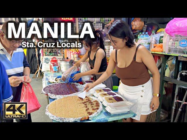 Wandering the Local Sta Cruz Manila Philippines [4K]