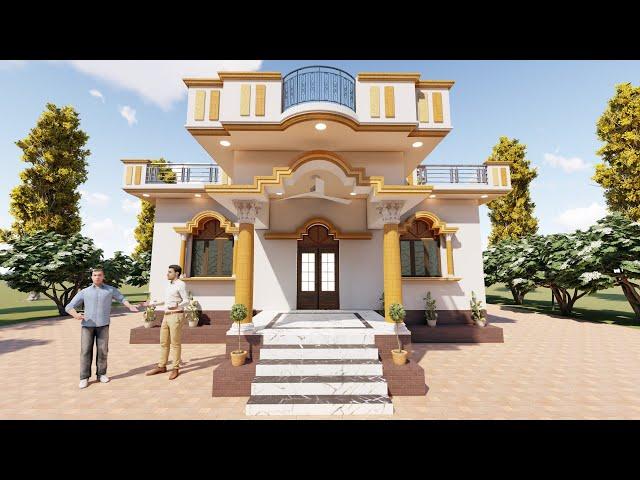 4बेड़रूम का ये नक्शा देखिये , 31x55 House plan ideas with 4 bedroom With Porch