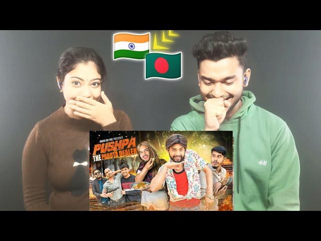 Indian Reaction To | Pushpa The Parota Dealer | Bangla Funny Video | Omor On Fire | It's Omor |