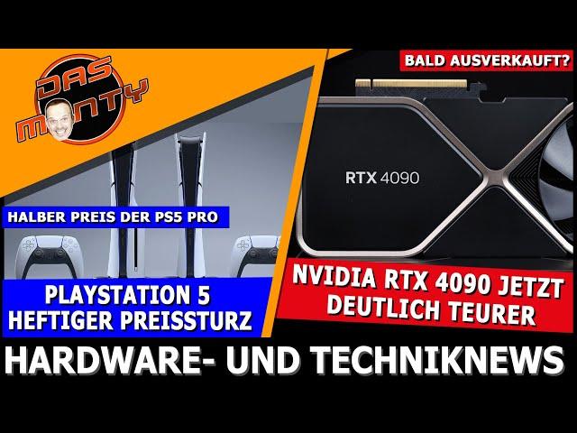 RTX 4090 deutlich teurer - Bald ausverkauft? | Playstation 5 Preissturz - PS5 Pro doppelt so teuer