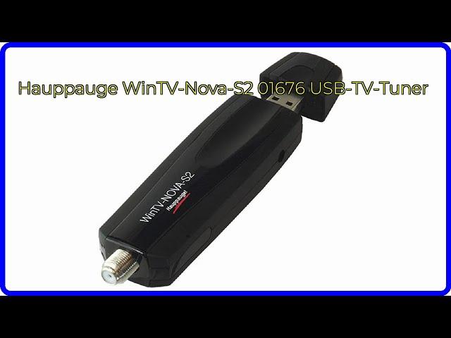 BEWERTUNG (2024): Hauppauge WinTV-Nova-S2 01676 USB-TV-Tuner. WESENTLICHE Einzelheiten