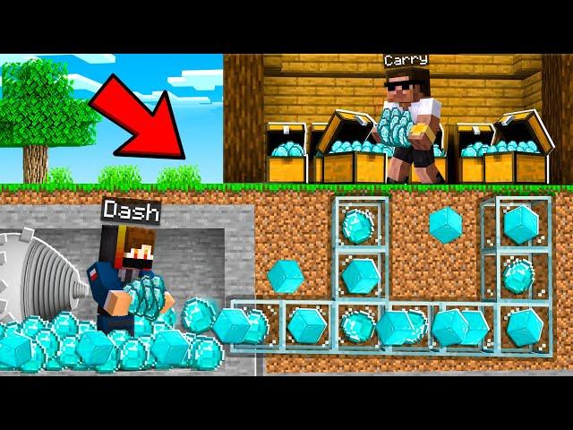 10 Ways To STEAL CARRY's  Diamonds In Minecraft...