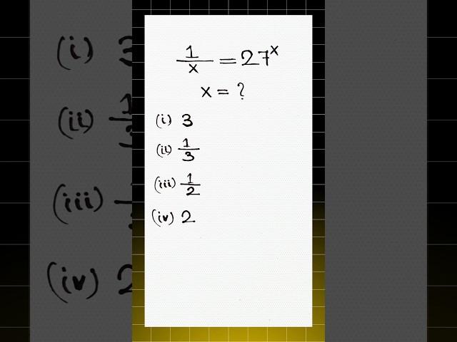 Nice Olympiad Math | Find x | Mind Math | Easy way solving | #shorts #maths #education #mathstricks