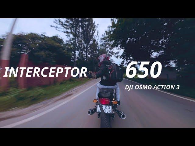 Tried out different camera angles on my Interceptor 650 | DJI Osmo Action