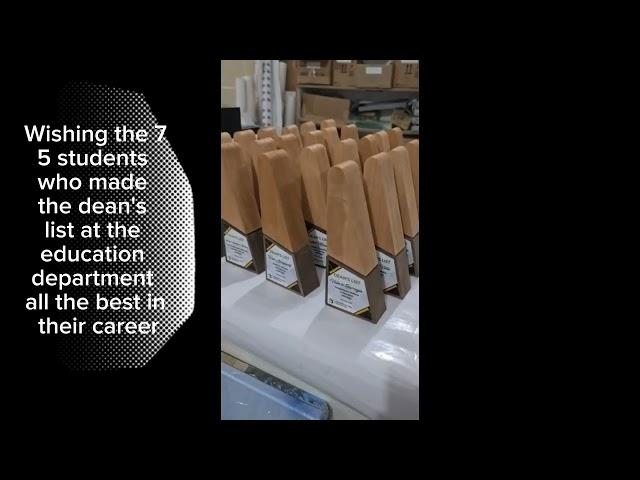 Making 75 Solid wood custom trophies