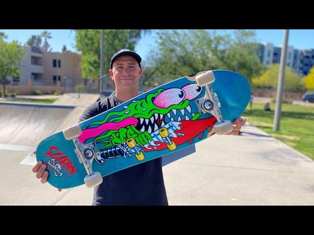 Keith Meek's NEW 9.23 x 31.67 SLASHER Product Challenge w/ Andrew Cannon! | Santa Cruz Skateboards