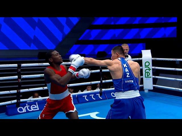 R32 (75KG) DE LOS SANTOS DELGADO (DOM) vs RAIYS NURKANAT (KAZ) | IBA World Boxing Championships 2023