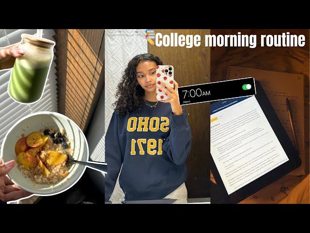 college morning routine | online classes, motivation, routine