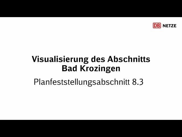 Visualisierung der Aus- und Neubaustrecke im Bereich von Bad Krozingen (PfA 8.3)