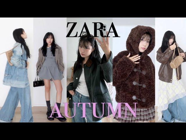 zara haul. 자라에서 데일리룩 찾기ᯓ 가을 쇼핑 12가지! 신발부터 자켓, 뽀글이 후드, 데님팬츠, 니트, 스커트,,,︎