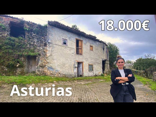 CASA EN VENTA EN CARDES, INFIESTO, ASTURIAS  CON CUADRA Y TERRENO  PARA REFORMAR 18 000€