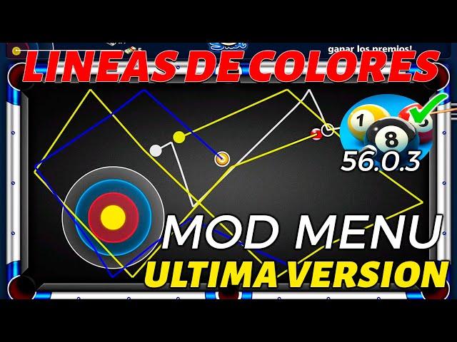 HACK 8 BALL POOL  MOD MENU 2024 LINEAS LARGAS  PARA ANDROID  AUTO PLAY ANTI BAN new