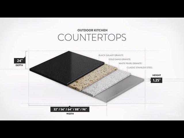 Outdoor Kitchen Countertops | Granite Countertops | NewAge Products