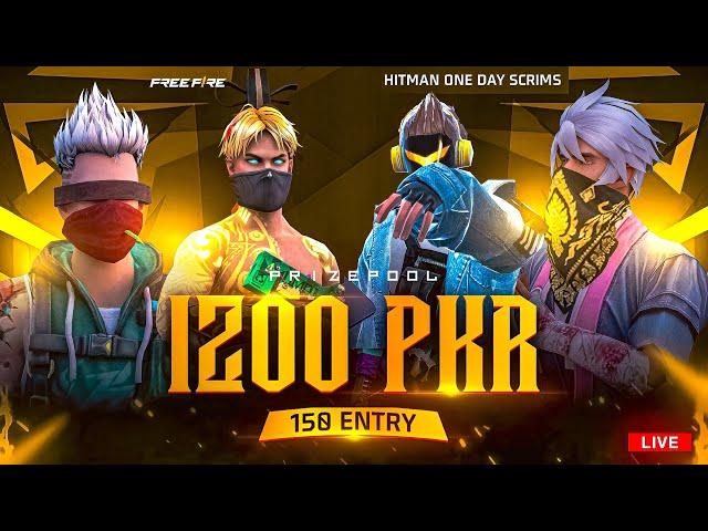 AGENT X HITMAN SCRIM 3 PM BR SCRIM  || FREE FIRE ESPORTS PAKISTAN