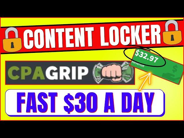 How to Make Money with CPAGrip for Free 2022? (Content Lock Secret)