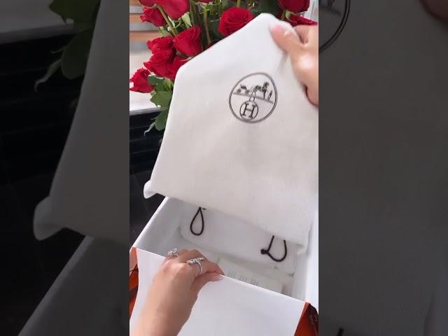 UNBOXING My fourth Hermès Himalayan Mini Birkin  #shorts #hermes #himalayan