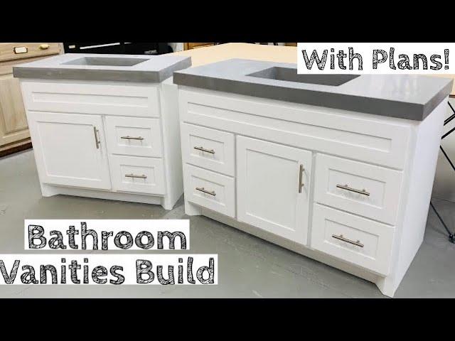 Building TWO Vanities for half the price of buying JUST ONE | With Build Plans!