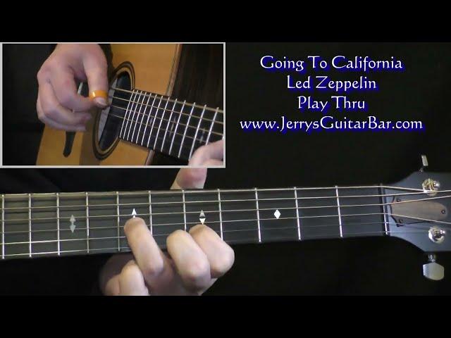 Led Zeppelin Going To California | Guitar Play Thru