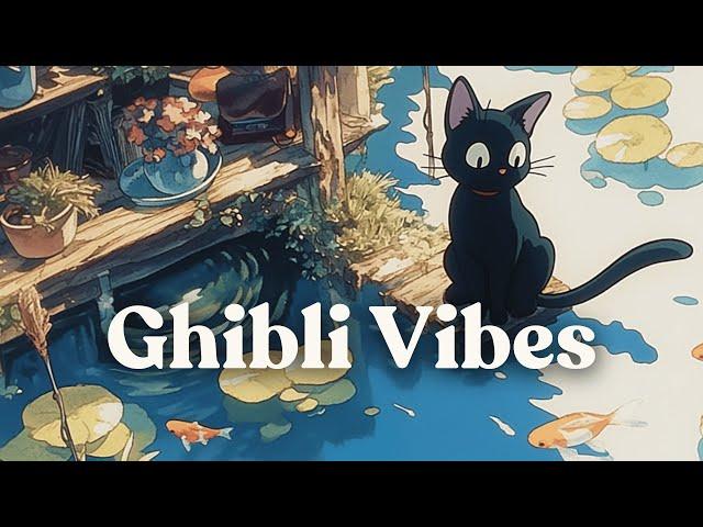 Ghibli Vibes Piano Jazz Chillhop ️ Lo-fi  Rain  for Study / Chillout / Focus / Relax