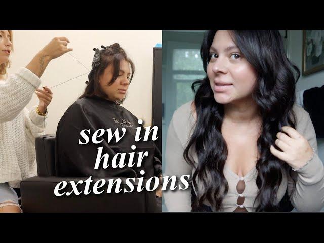 Getting my hair extensions put back in & a week full of hair clients // weekly vlog