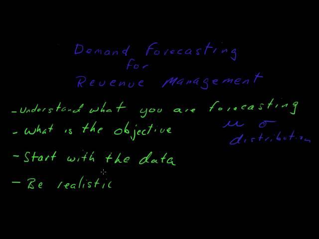 Demand Forecasting for Revenue Management - Intro