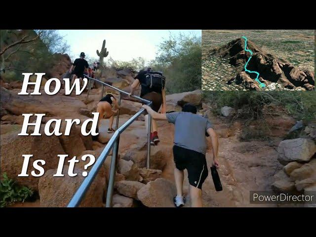 Hardest Hike In Phoenix? Camelback Mountain Echo Canyon Trailhead Scary Dangerous Trail Arizona