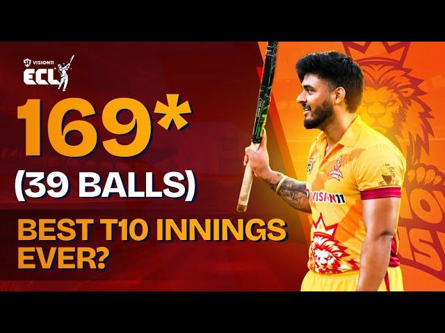 Akash Yadav's 169-Run Masterclass with 24 Huge Sixes | Highest Score | ECL T10