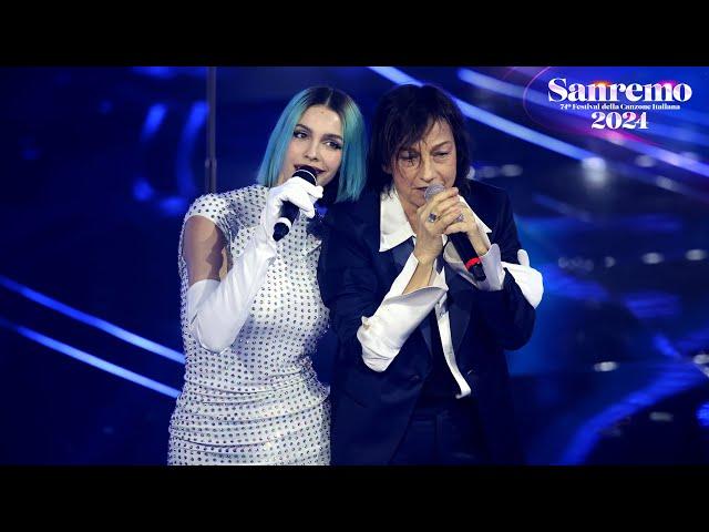 Sanremo 2024 - Rose Villain con Gianna Nannini canta un medley