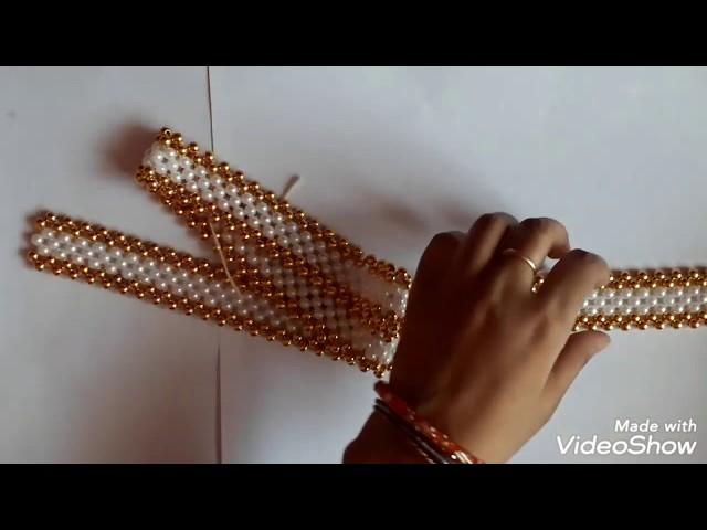 How to make bandhanwal at home| DIY pearl toran| how to make easy  moti toran at home|wall hanging