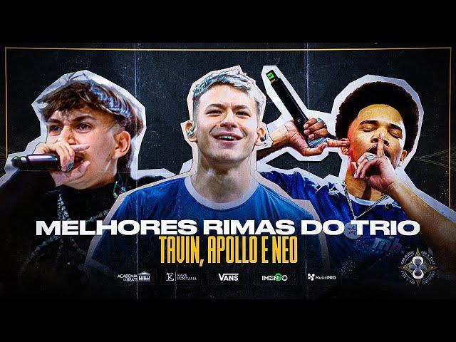 (RIMARAM MUITO) MELHORES RIMAS DO TRIO CAMPEÃO | APOLLO, TAVIN E NEO NA BDA 8 ANOS