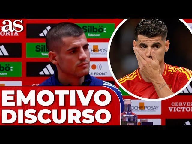 El EMOTIVO DISCURSO de MORATA que REMOVERÁ a los ESPAÑOLES