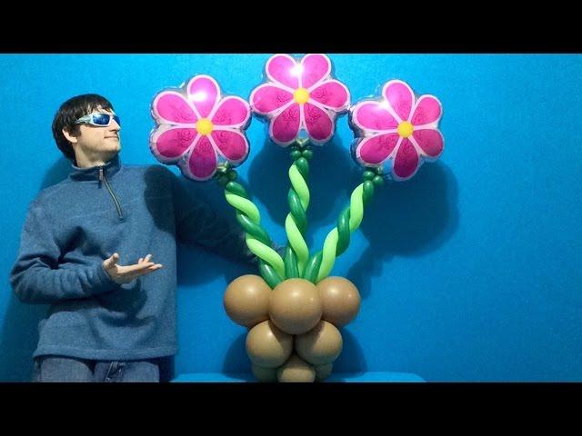 How To Make A Flower Balloon Decoration