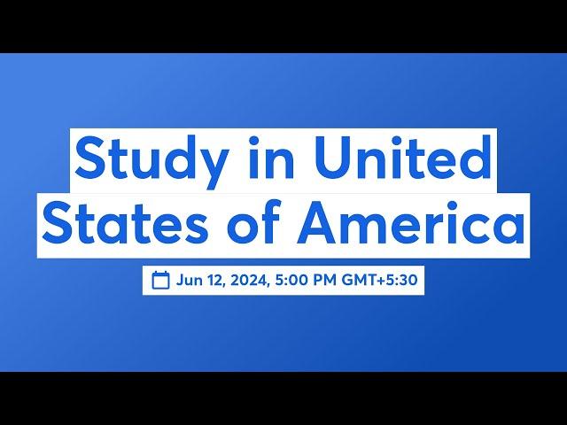 Study in United States of America