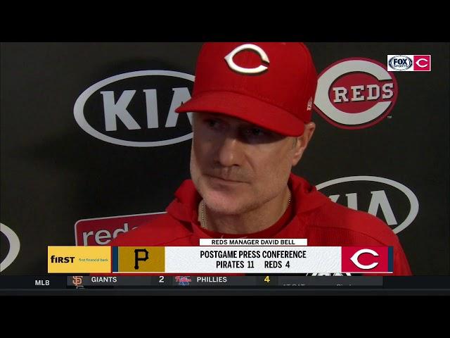 David Bell offers strong criticism of Pirates following bench-clearing brawl | REDS-PIRATES POSTGAME