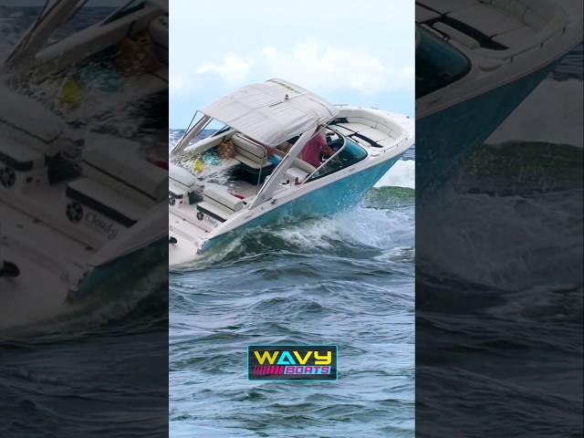 Would you go out in these waves at Haulover? | Wavy Boats