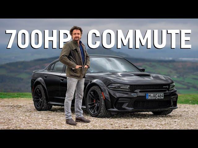 Richard Hammond commutes to work in our new 700hp Dodge Charger Hellcat!