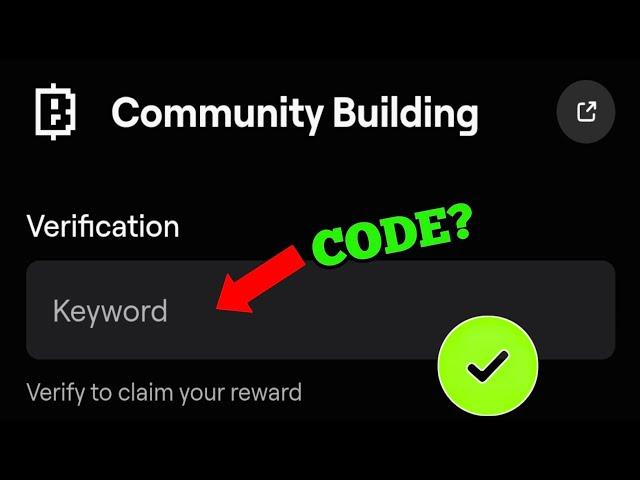 Community Building Blum Video Code | Community Building Blum Today Verification Keyword